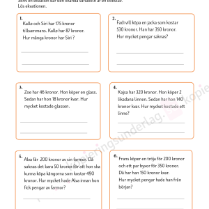 Ekvationer åk 4–6 - Image 4