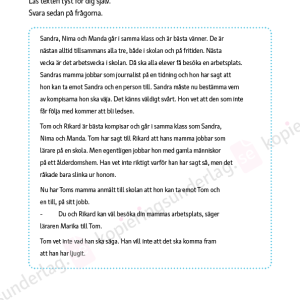 Träna inför de nationella proven i svenska åk 3, Läsa, skriva och språkbruk - Image 4