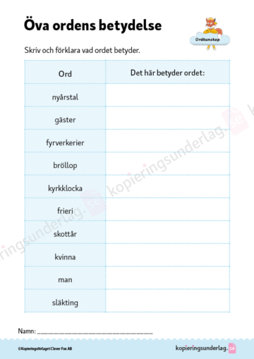 Kan du orden? vt åk 4 - Bild 4