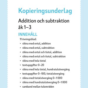 Addition och subtraktion åk 1-3 - Image 2