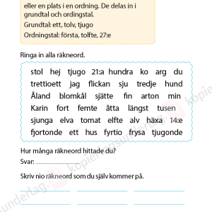 Räkneord åk 2-5 - Image 3