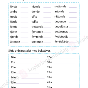 Räkneord åk 2-5 - Image 6