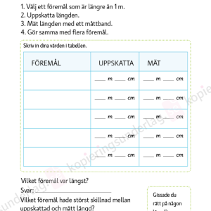 Uppskatta och mät längd, volym, tid åk 1-3 - Image 4