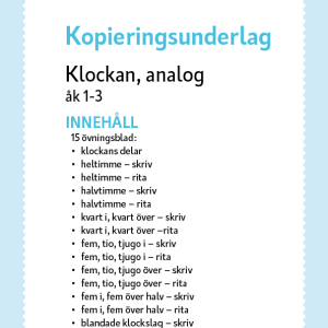 Klockan analog åk 1–3 - Image 2