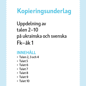 Uppdelning av talen 2–10 på ukrainska och svenska FK–åk 1 - Image 2