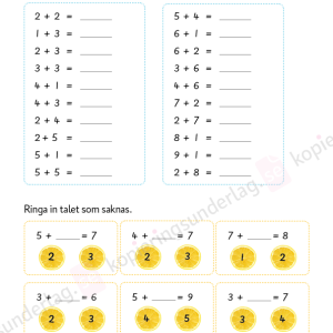 Addition och subtraktion på ukrainska och svenska åk 1-3 - Image 4