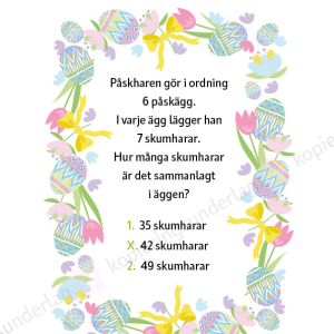 Tipspromenad med påskmatte åk 3 - Image 3