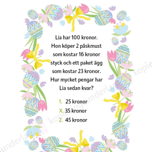 Tipspromenad med påskmatte åk 3 - Image 5