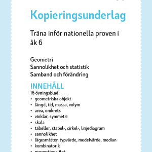 Träna inför de nationella proven åk 6 - geometri, sannolikhet och statistik - Image 2