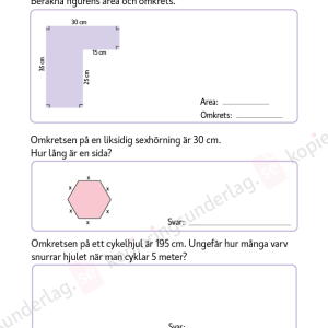Träna inför de nationella proven åk 6 - geometri, sannolikhet och statistik - Image 6