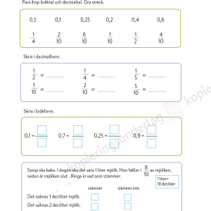 Bråk-, decimal- och procentform åk 4–6 - Image 2