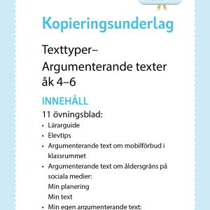 Texttyper argumenterande texter åk 4-6 - Image 2