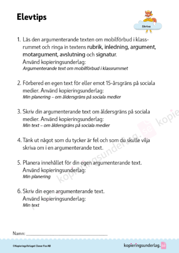 Texttyper argumenterande texter åk 4-6 - Bild 3