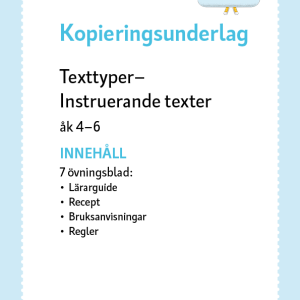 Texttyper instruerande texter åk 4-6 - Image 2