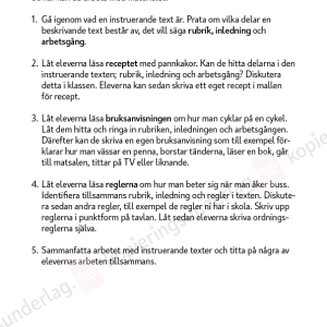Texttyper instruerande texter åk 4-6 - Image 3