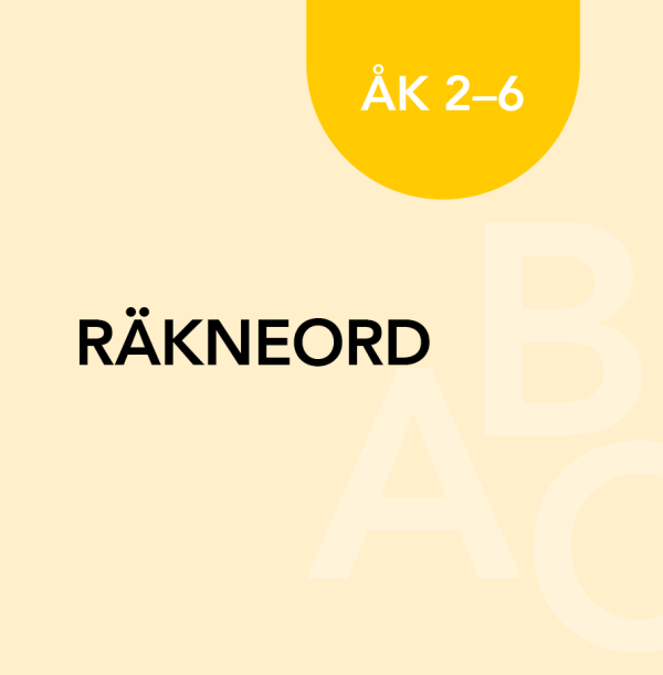 Räkneord åk 2-5