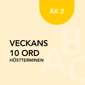 Veckans 10 ord ht åk 2