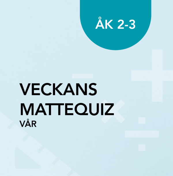 Veckans mattequiz åk 2–3