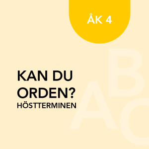Kan du orden? ht åk 4