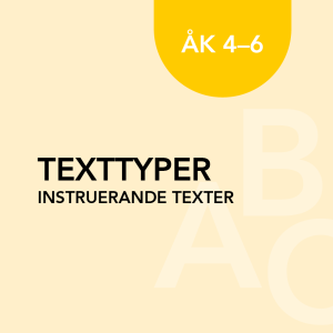 Texttyper instruerande texter åk 4-6