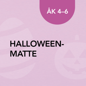 Halloweenmatte åk 4–6