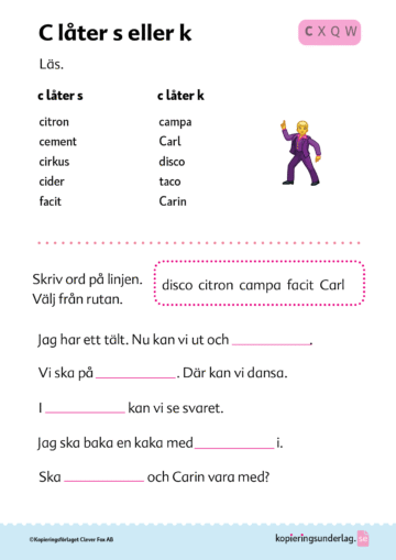 Från bokstav till ord 4, bokstäverna CXQWZ - Bild 3