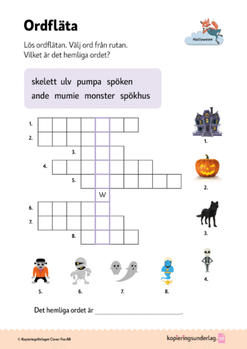 ordfläta åk 1-3