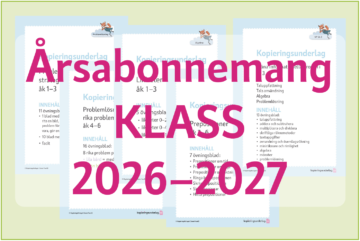 Årsabonnemang KLASS 2026-2027