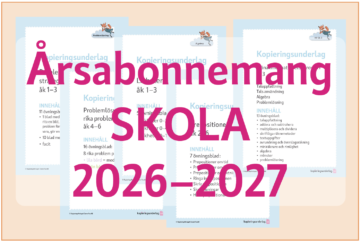Årsabonnemang SKOLA 2026-2027